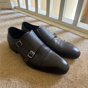 Aldo Men's Black Double Monk Strap Oxfords